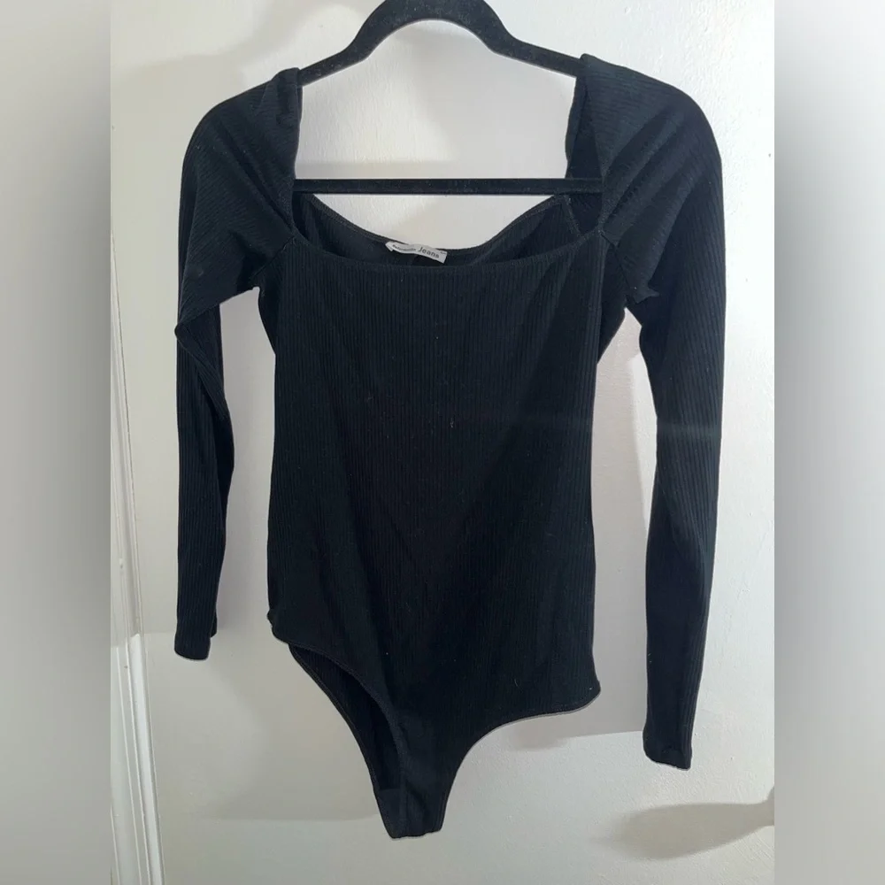 Reformation Gaia Black Ribbed Bodysuit - Picture 10 of 13